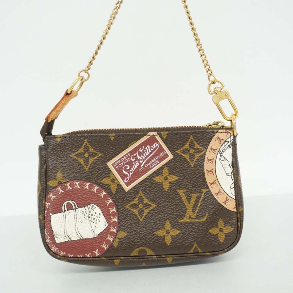 LOUIS VUITTON Brown Monogram Pochette Pouch - Picture 10 of 10